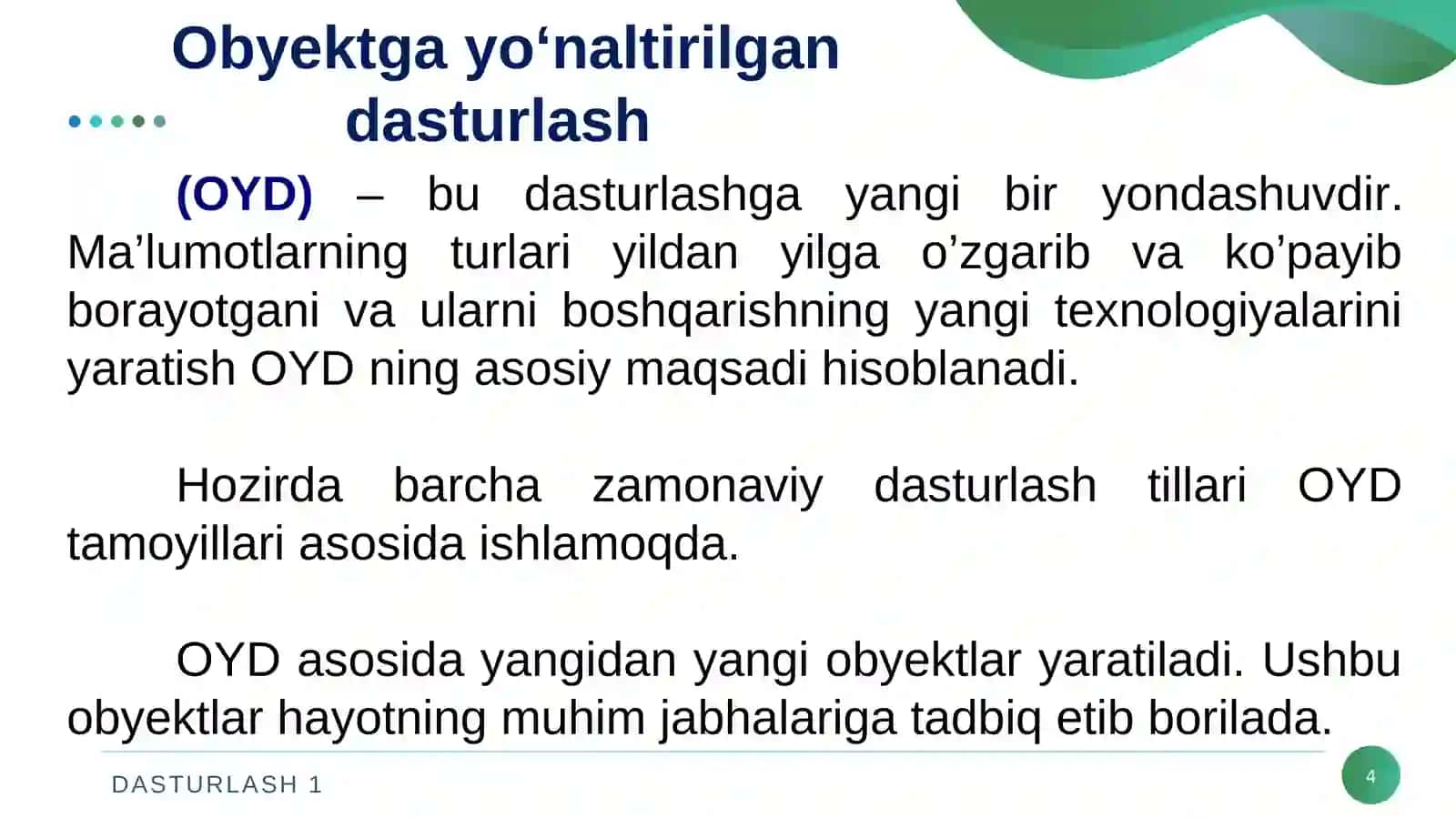 O.Begulov Ma’ruza rejasi 4