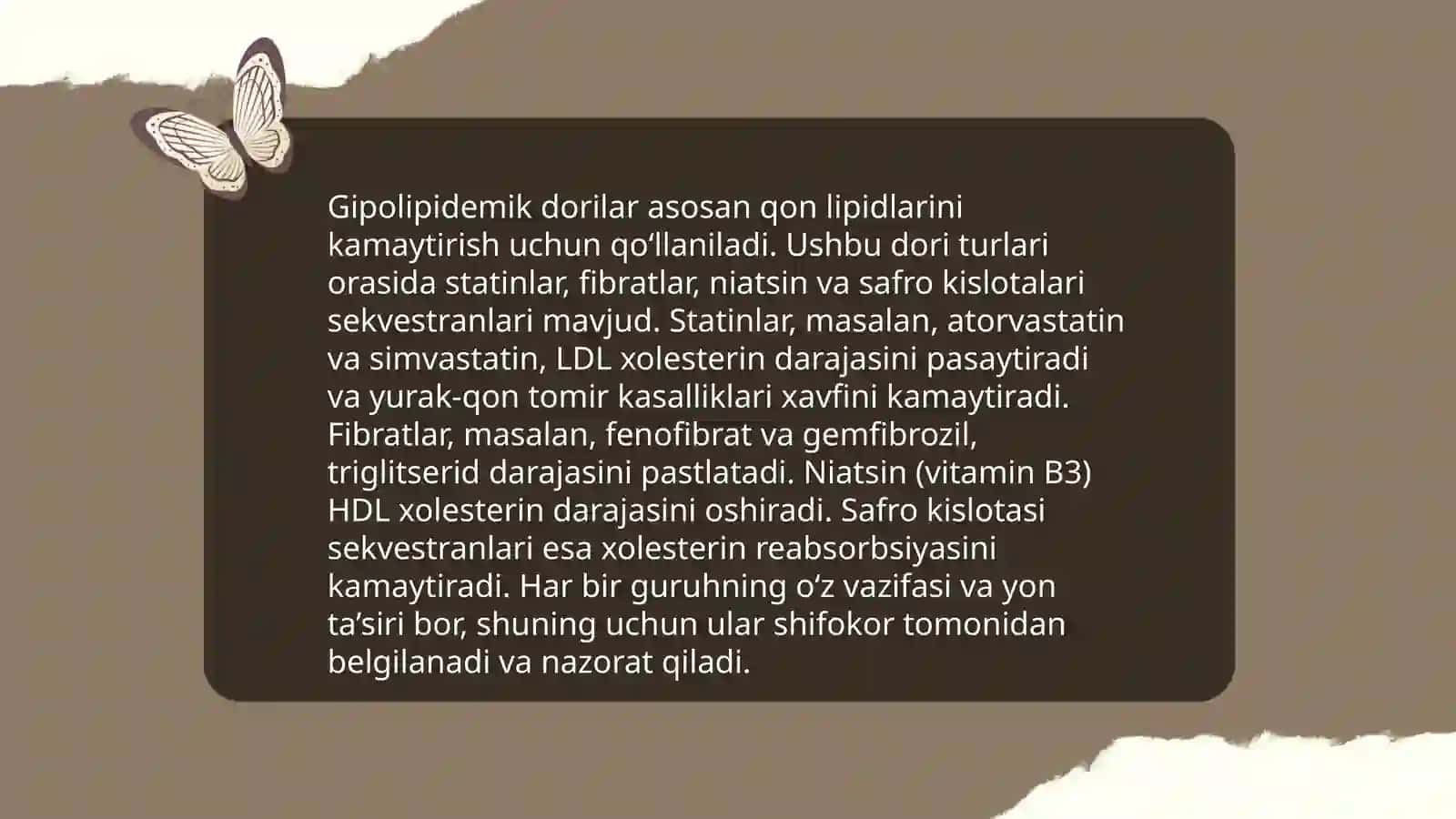 Gipolipedemik dori vositalari 4