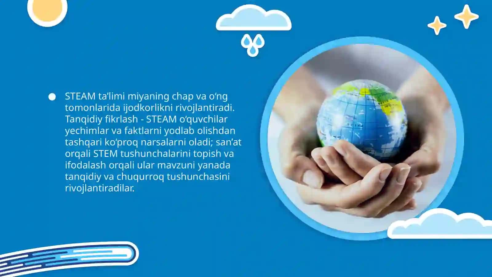 Maktabgacha ta’limda tabiiy va badiiy-estetik tarbiyaning integratsiyasida STEAM ta’lim texnologiyasini qo‘llash elektron ta’lim resurislardan foydalanish 4