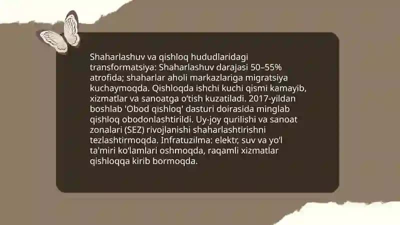 O'zbekiston Respublikasidagi ijtimoiy o'zgarishlar 4