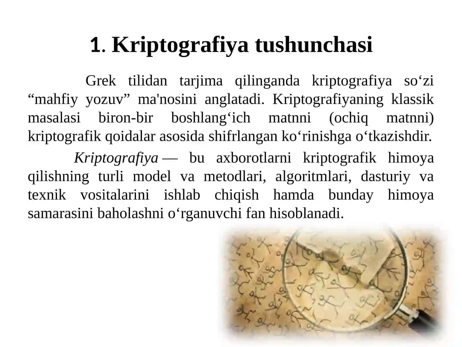Kriptografiya va kriptoanaliz tamoyillari 4
