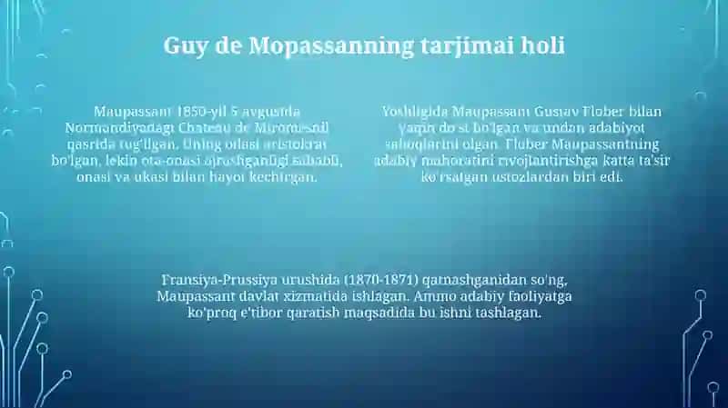 Gi de Mopassan hikoyanavisligi 4