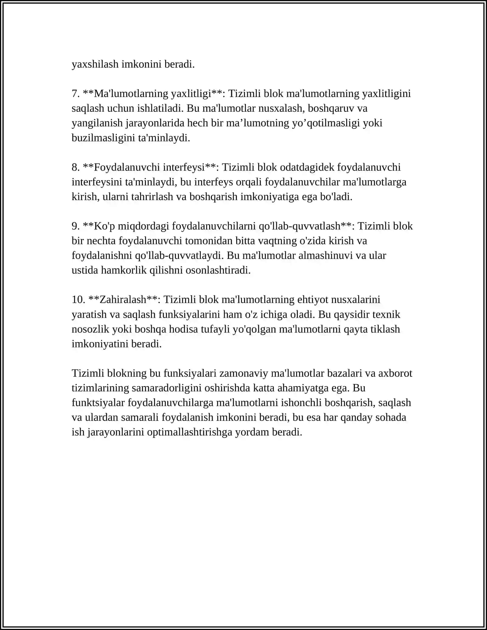 TIZIMLI BLOK VA UNING TARKIBIY ELEMENTLARI 4