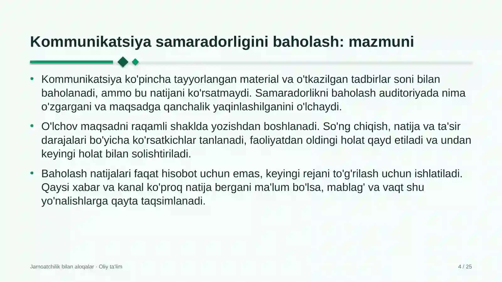Bolalar-o'smirlar sport maktablarida kommunikatsiya samaradorligini baholash 4