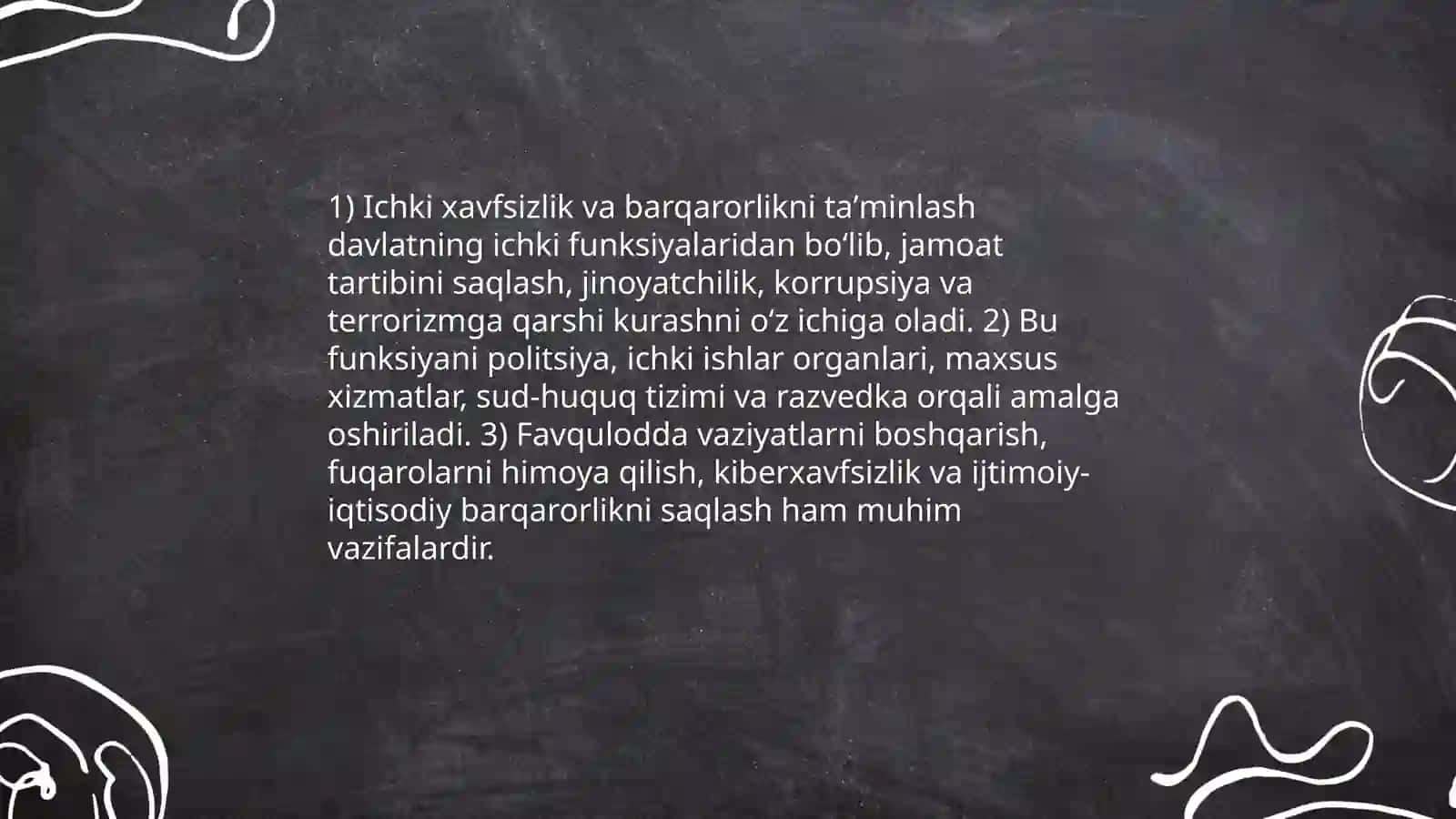 Davlatning ichki funksiyalari 4