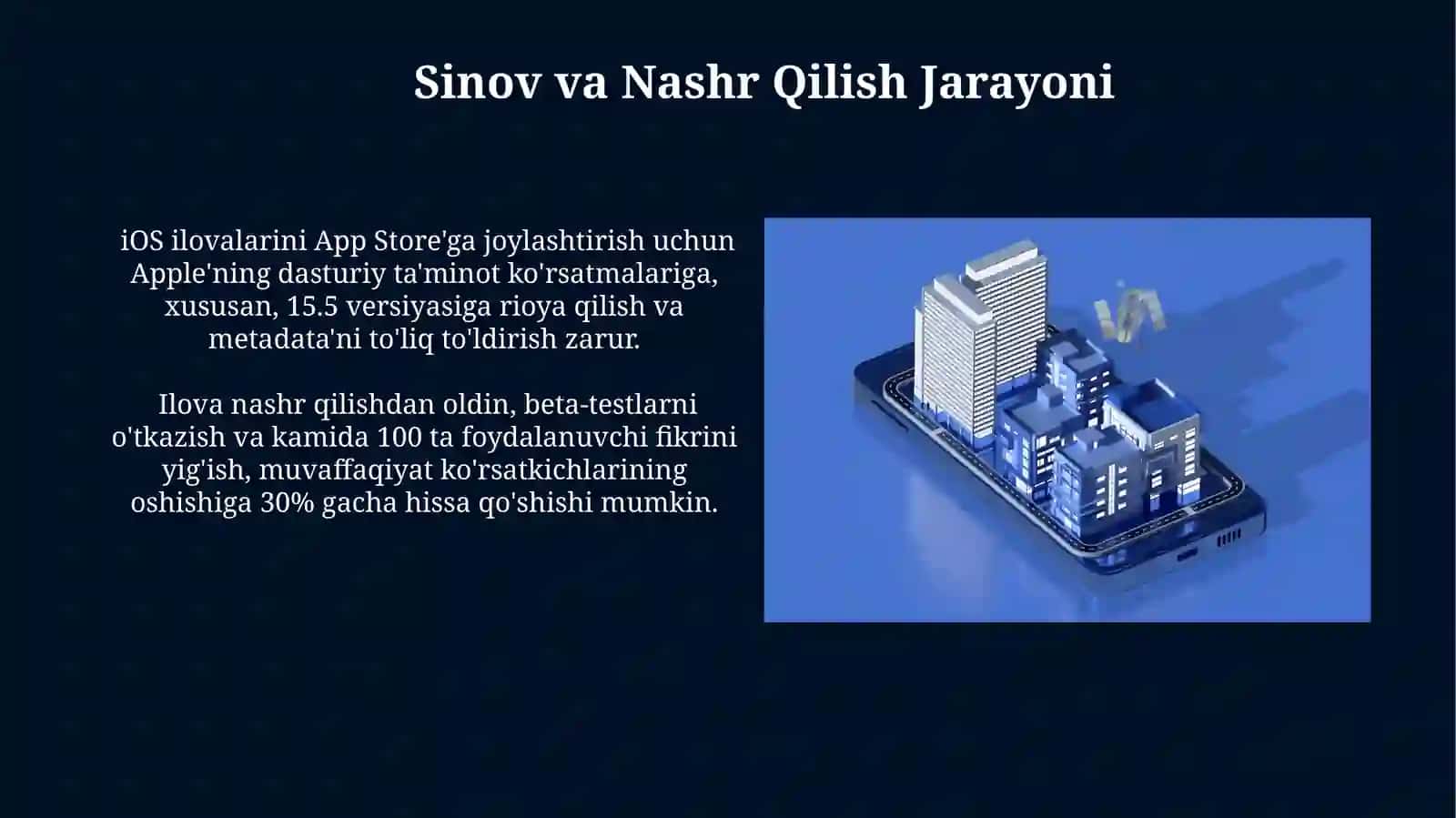 Mobil ilovalar ishlab chiqish texnologiyalari 4