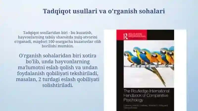 Qiyosiy psixologiya 4