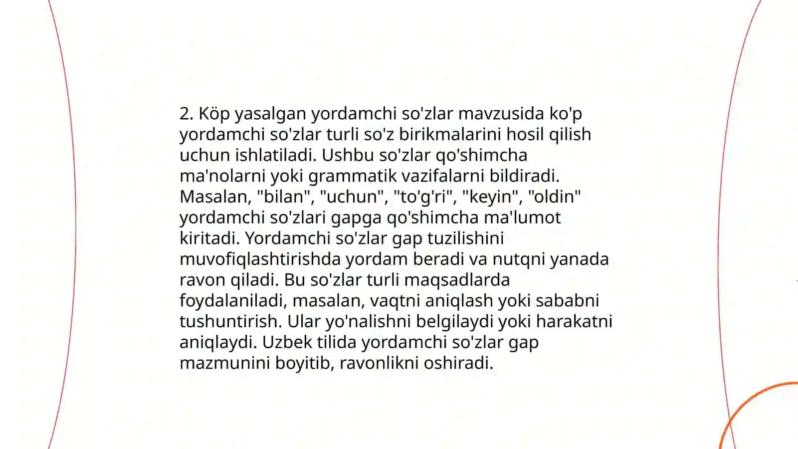 Yordamchi soʻz turkumlari 4
