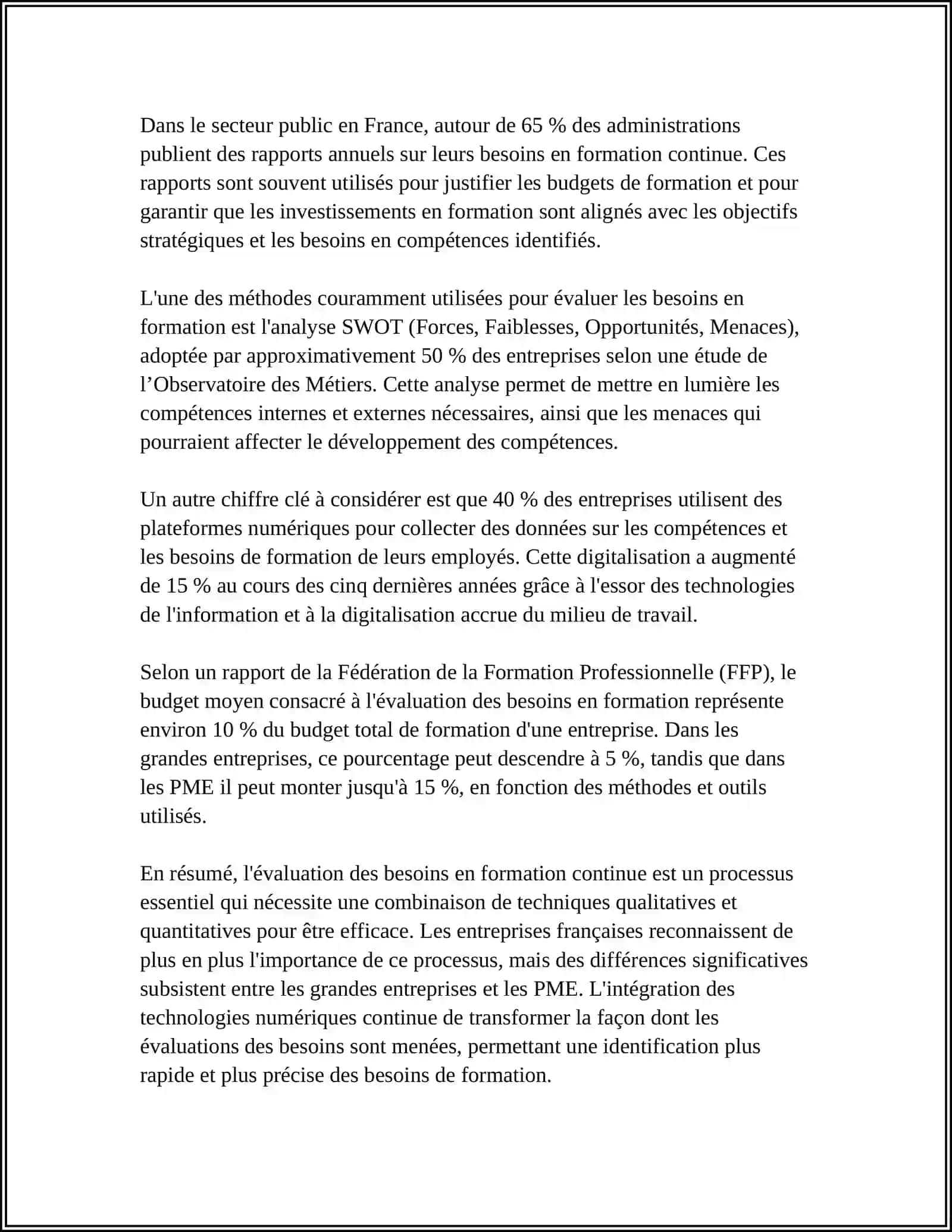 LA FORMATION DES COMPÉTENCES PROFESSIONNELLE DANS L'ÉDUCATION CONTINUE 4