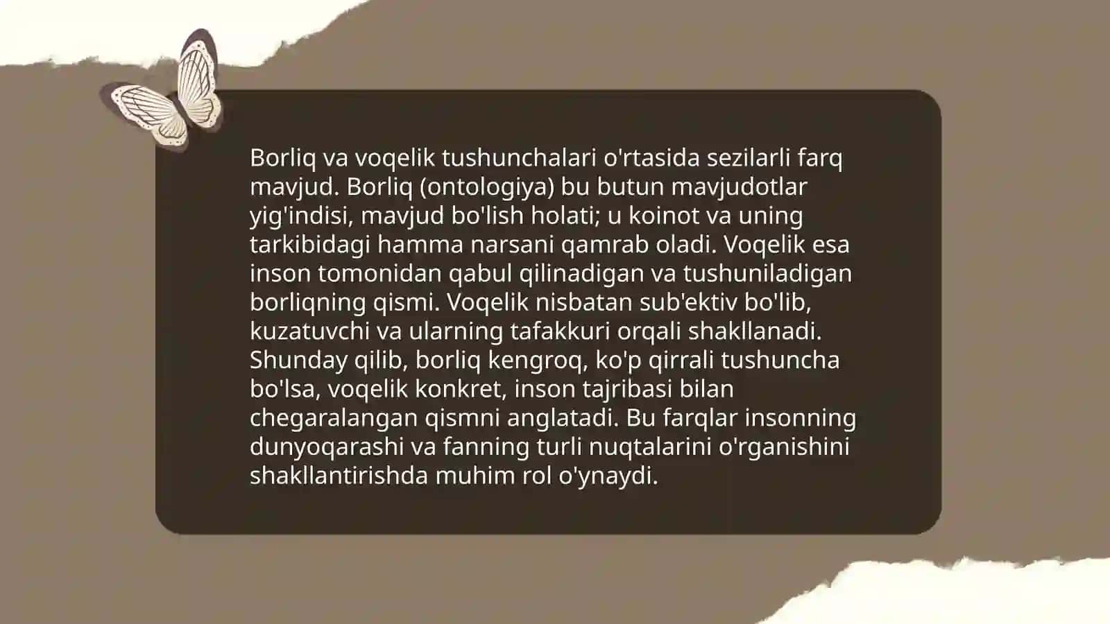 Borliq falsafasi 4