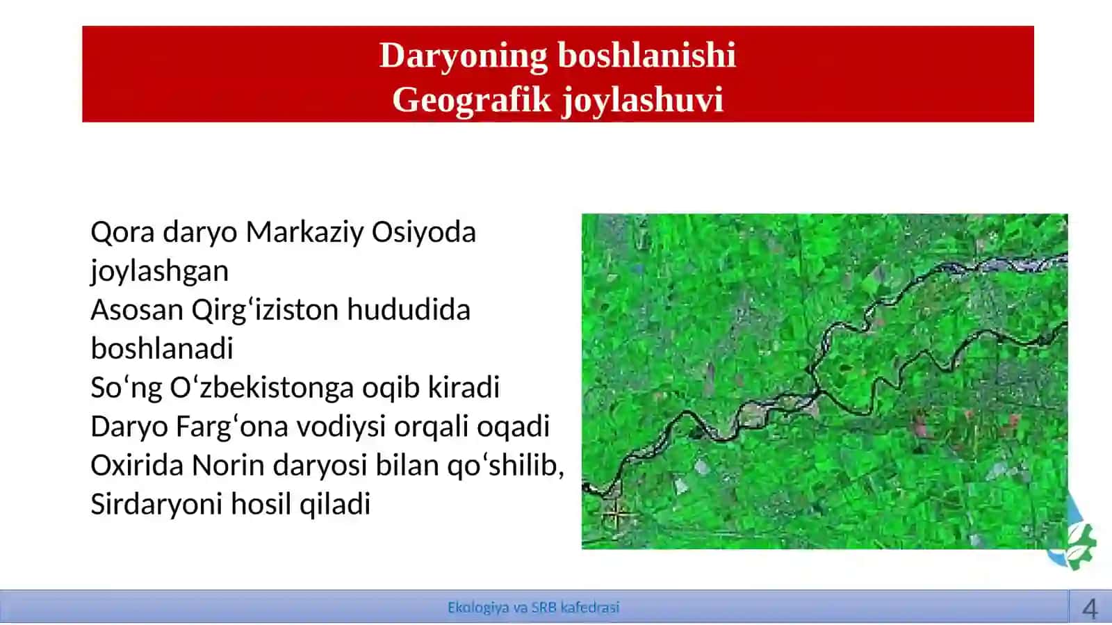 Ekalogiya ve suv resuslarin boshqarish 4
