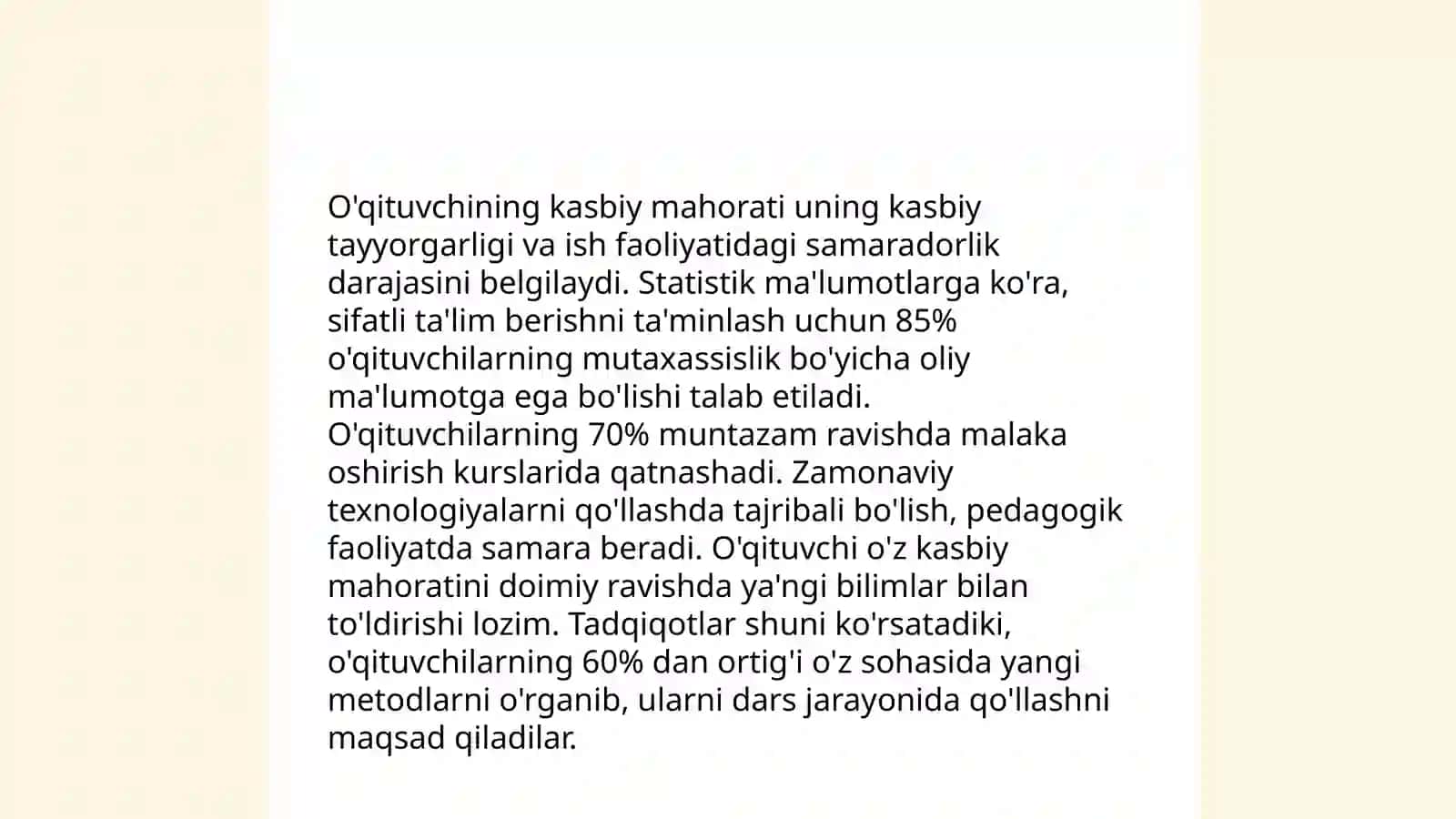 Pedagogik mahorat fanining asosiy omillari 4