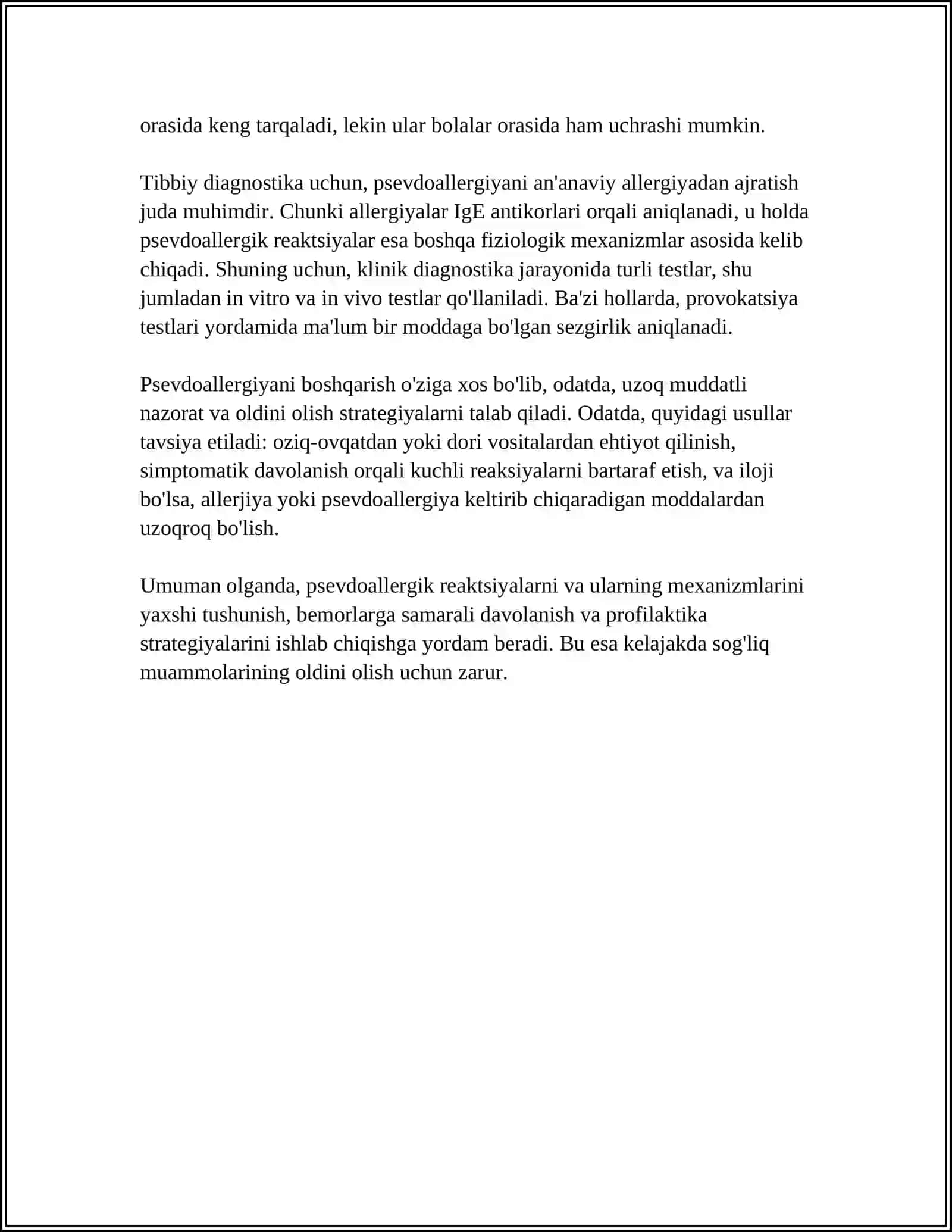 PSEVDOALLERGIYA,ATOPIK KASALLIKLAR 4