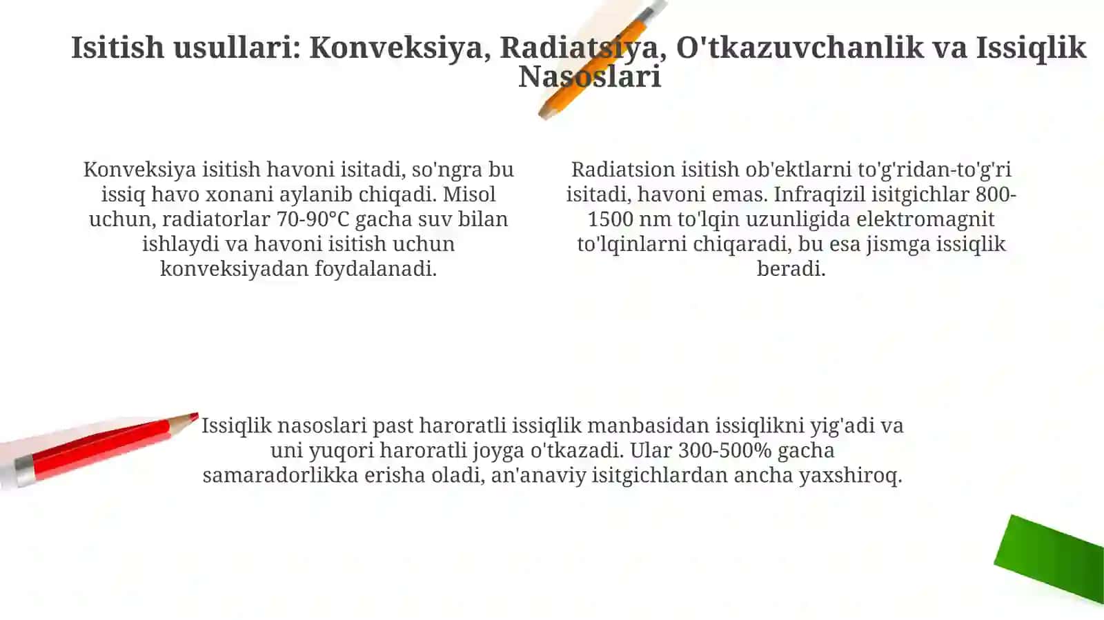 isitma turlari va uning bosqichlari 4
