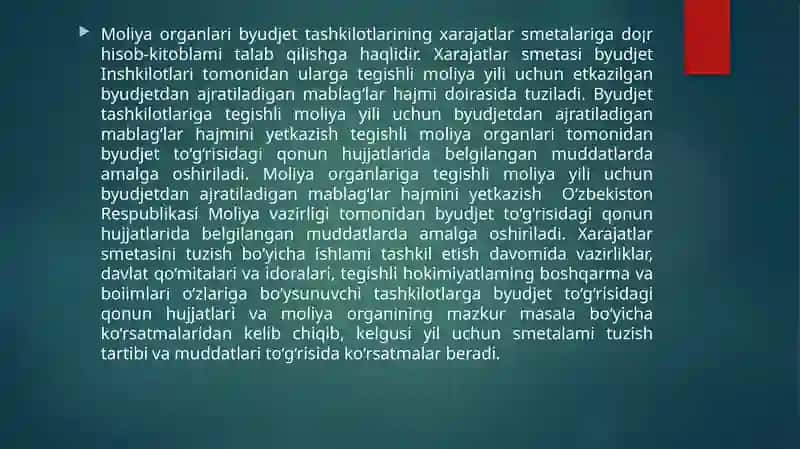 Budjet mablagi aro'ib o'chirish 4