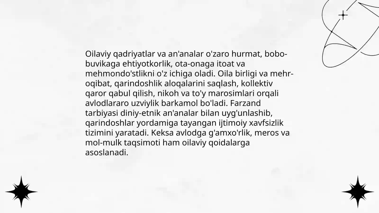 Ijtimoiy va oilaviy munosabatlar 4