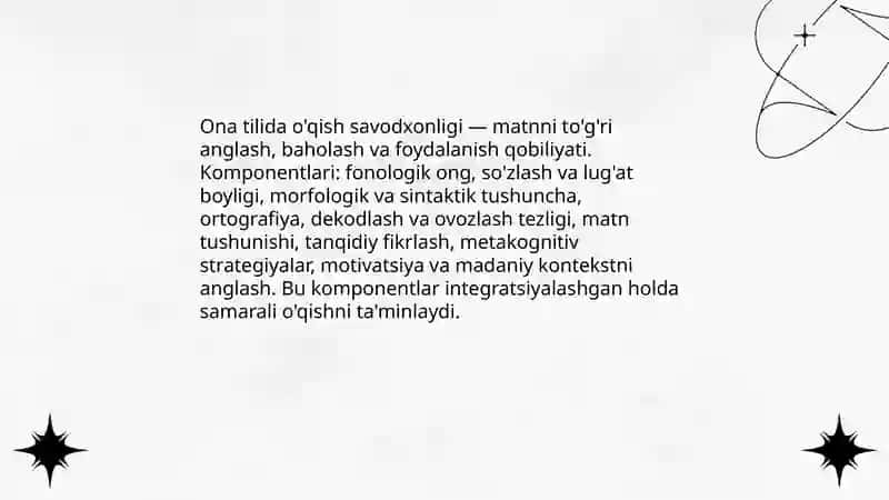 Oʻqish savodxonligining maqsadi 4