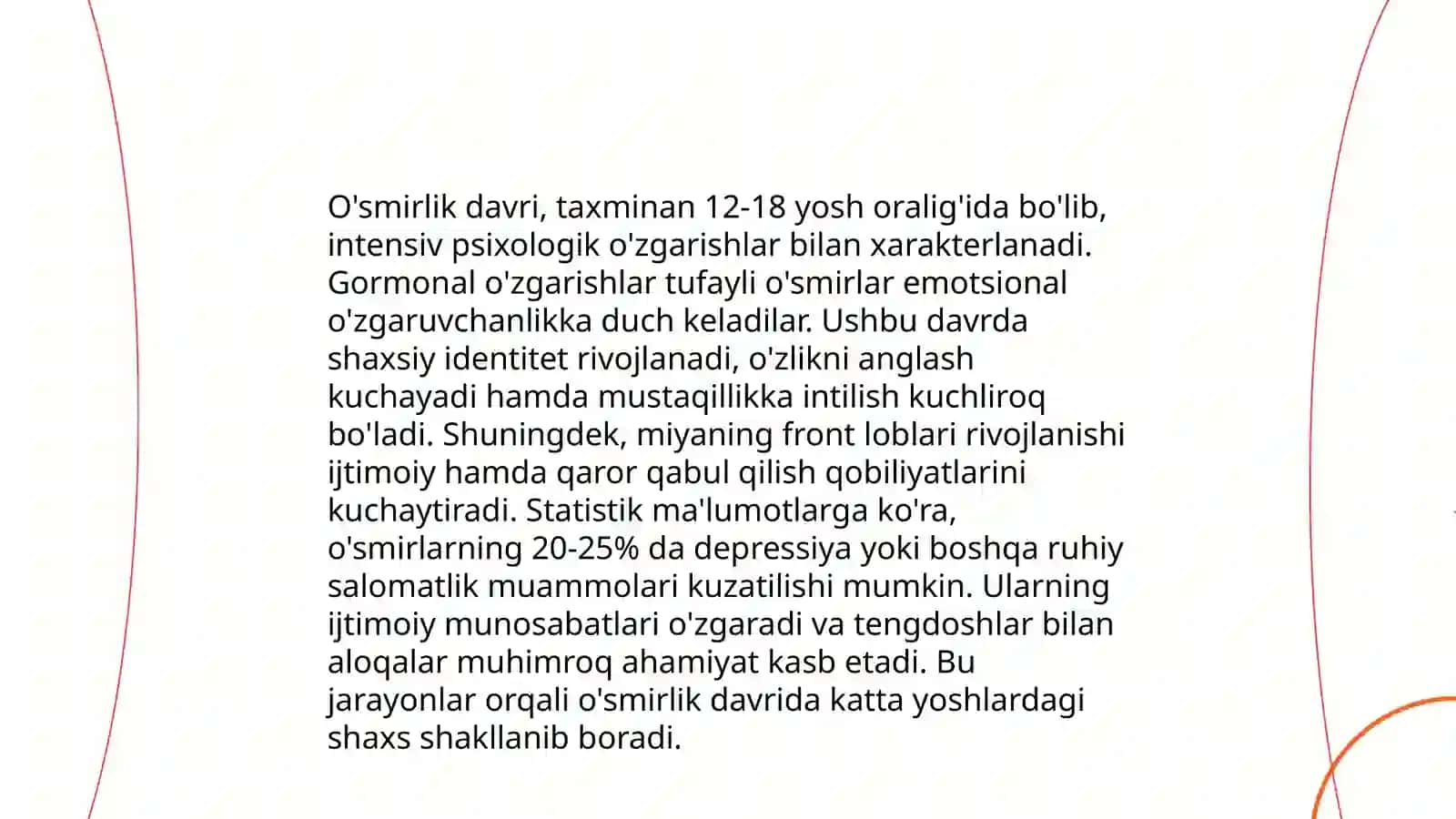 O'smirlik davrida shaxsning shakllanishi 4