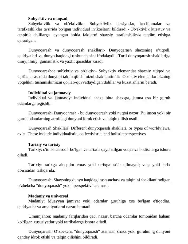 Dunyoqarash Shakllari 4