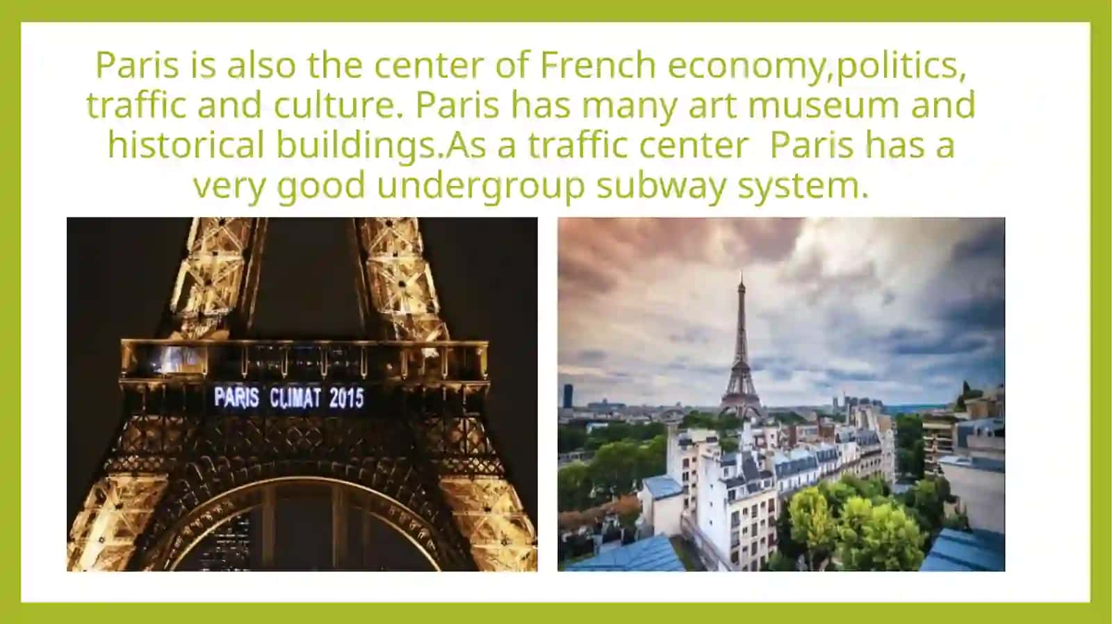 Presentation about Paris 4