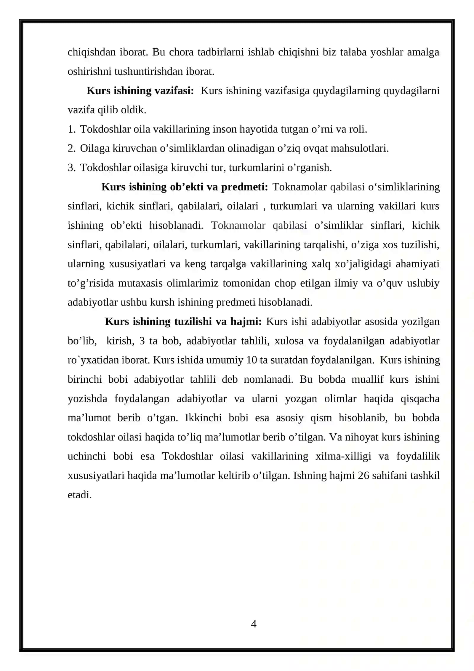 “TOKNAMOLAR QABILASI” 4