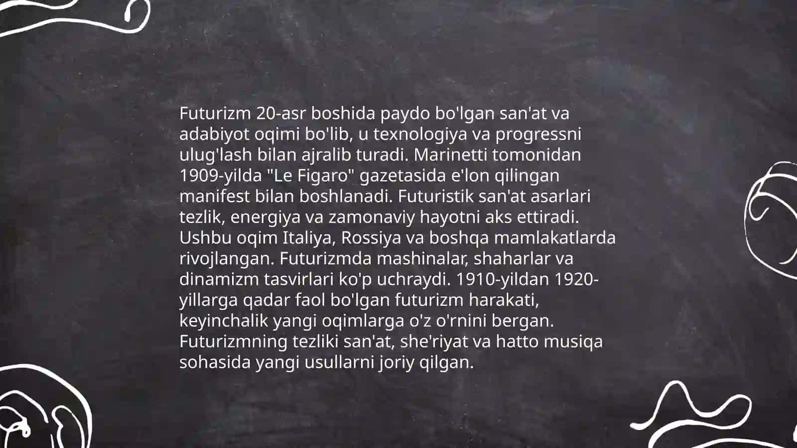 XX asrda tasviriy san`atda mavjud bo`lgan yangi uslublar 4