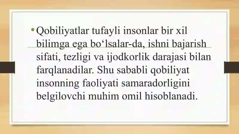 Tezkorlik gobiliyati haqida tushuncha 4