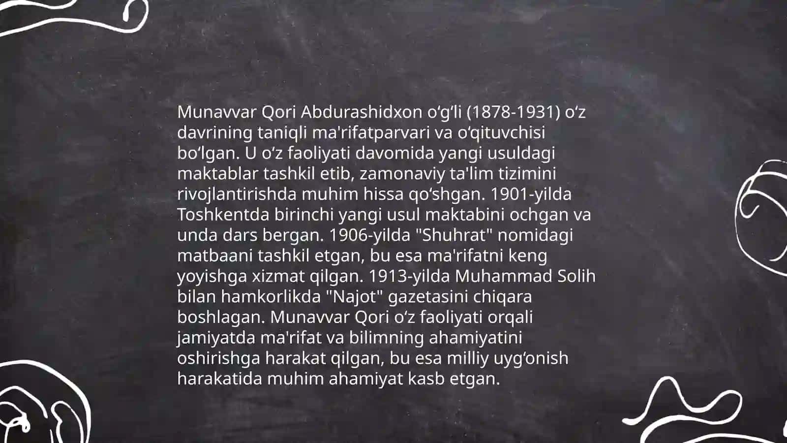 Munavvar Qori, Fitrat, Behbudiy, Avloniy 4