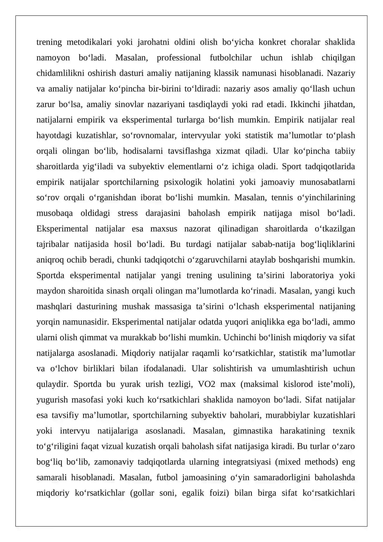 Tadqiqot natijalarini baholash 4
