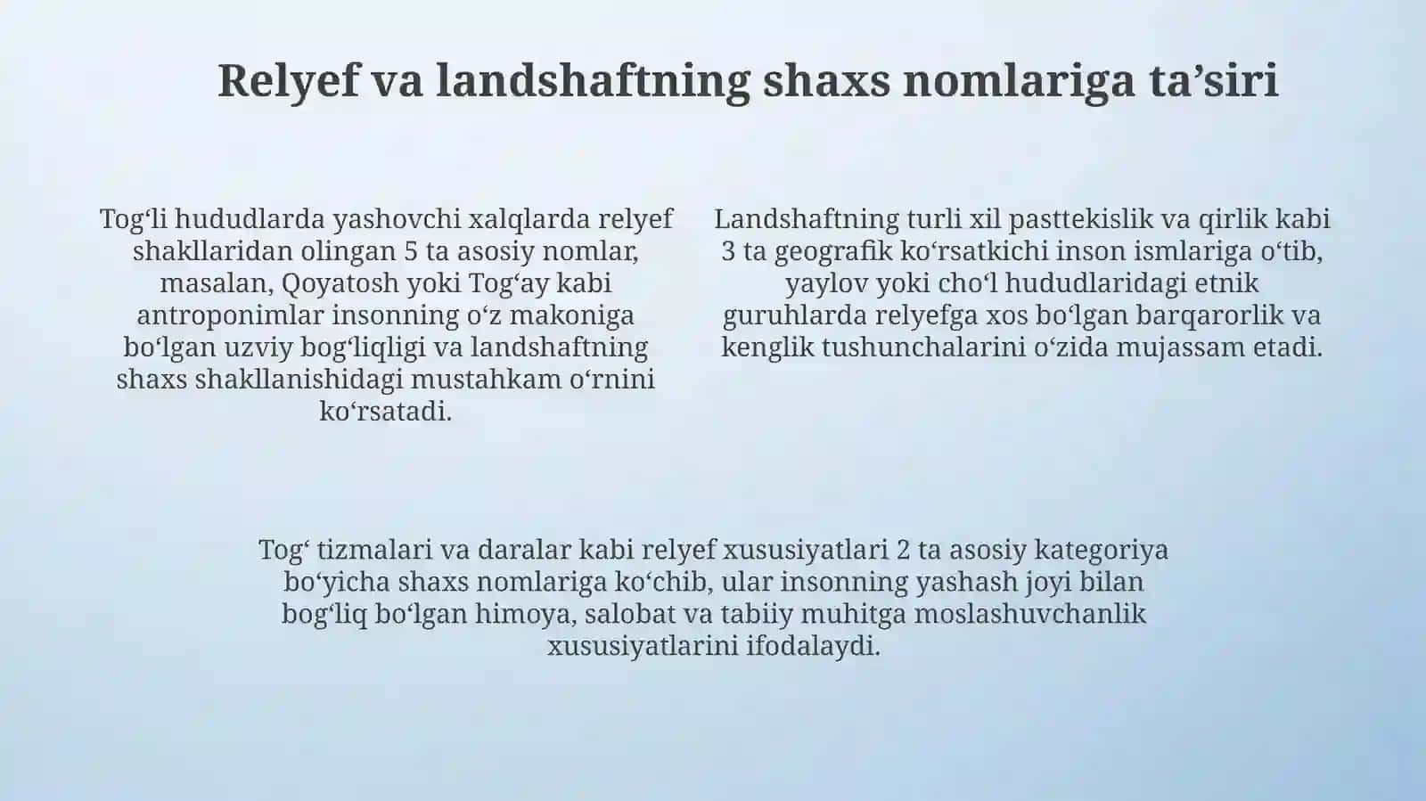 Antroponimlarningshakllanishidatabiiysharoitlarningta’siri 4