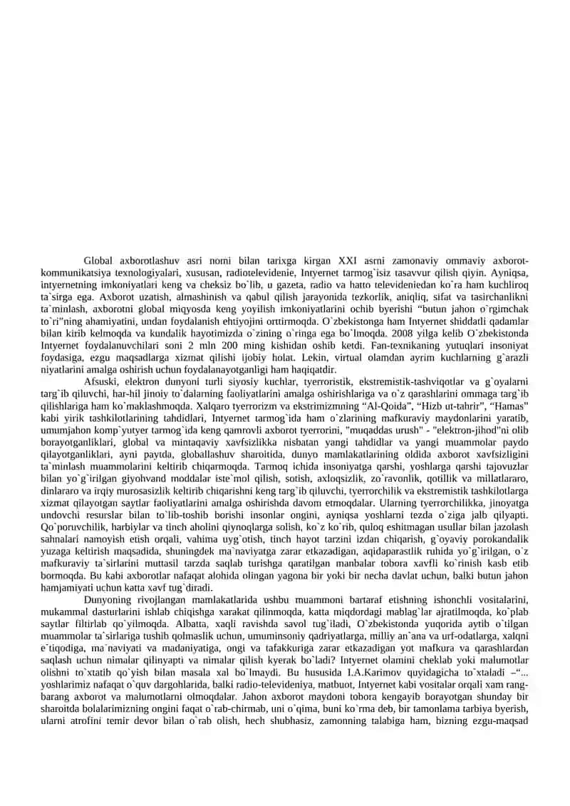 Global axborot - texnologik taraqqiyotni chuquqlashuvi 4