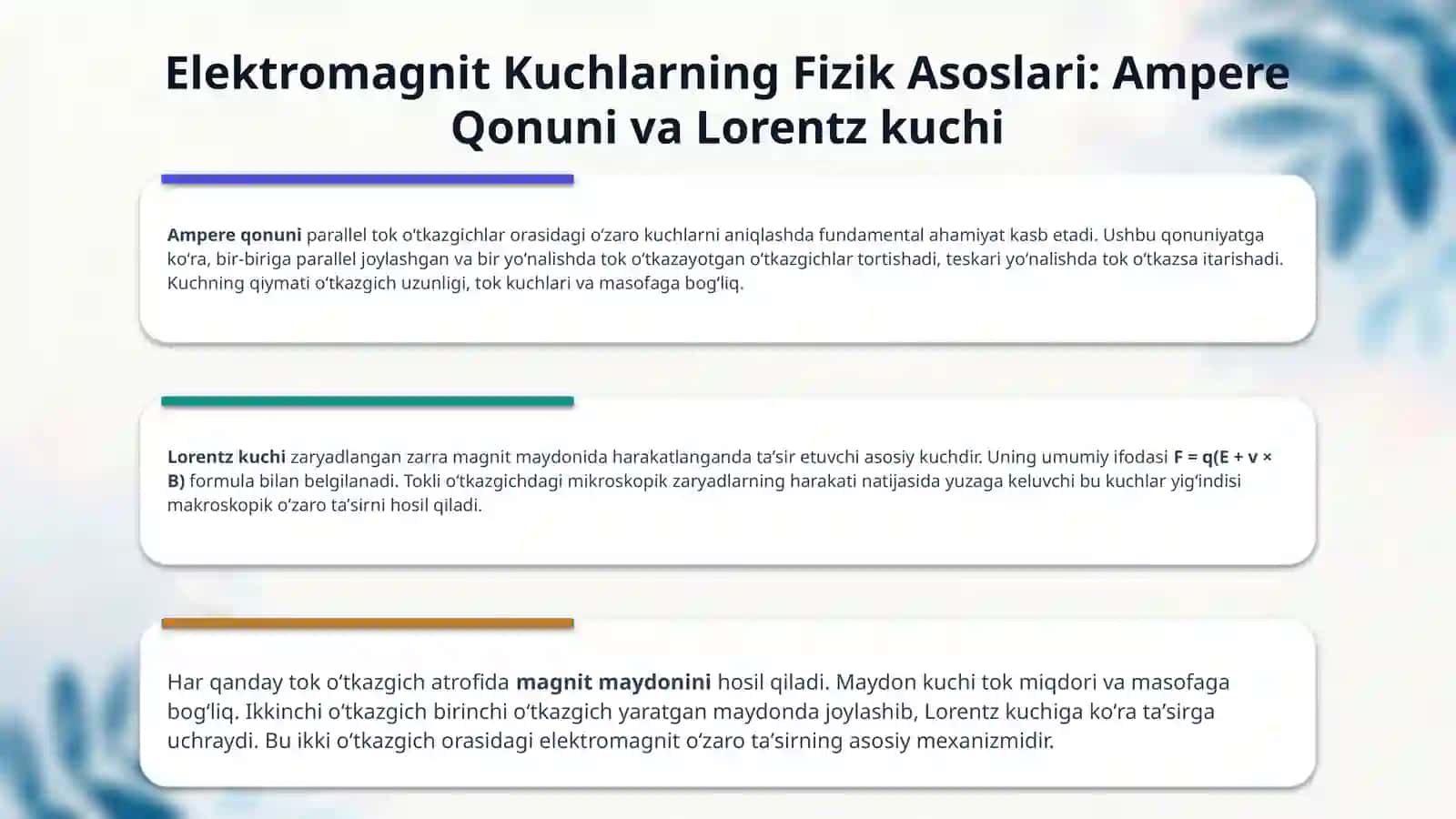 Tokli oʻtkazgichlarning oʻzaro taʼsiri 4