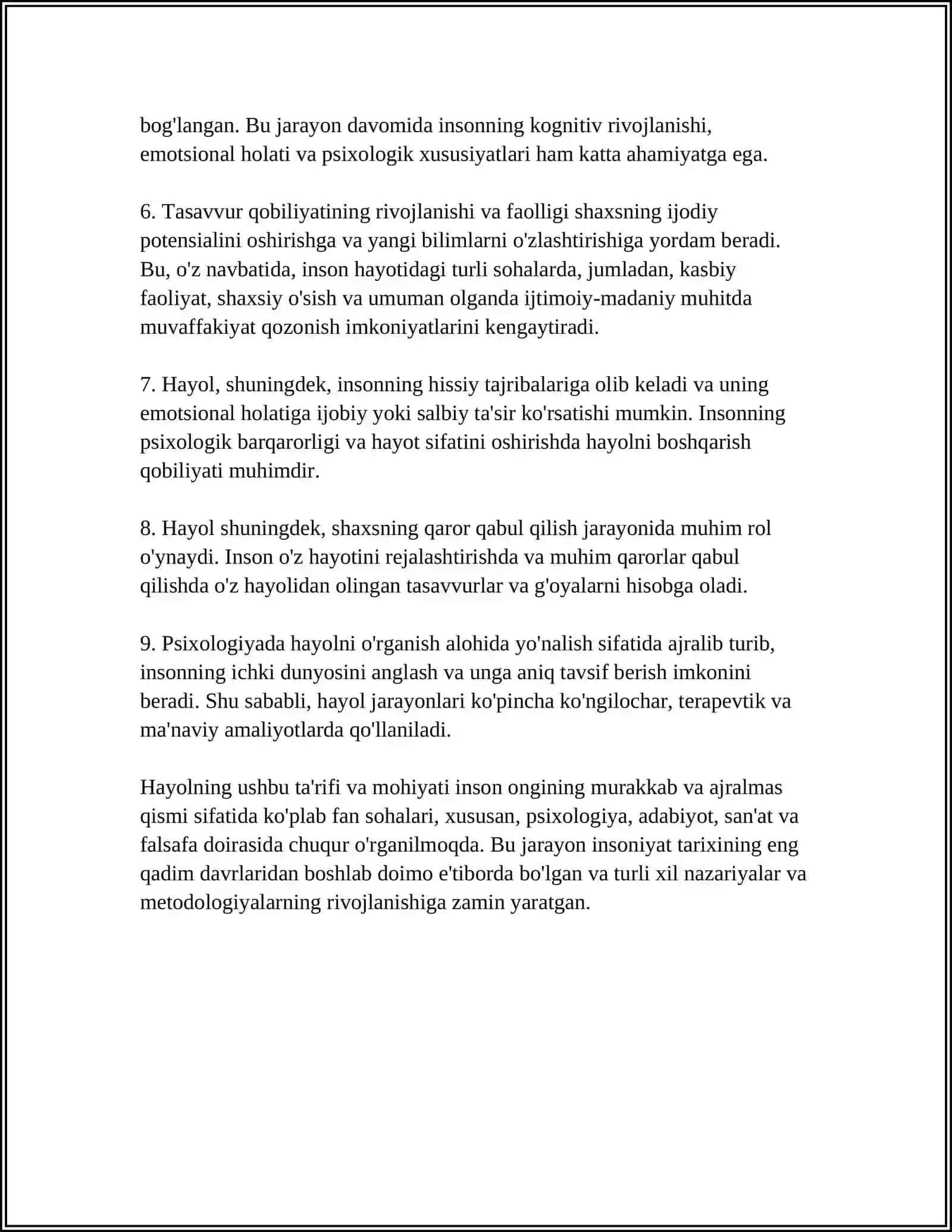 HAYOL HAQIDA TUSHUNCHA 4