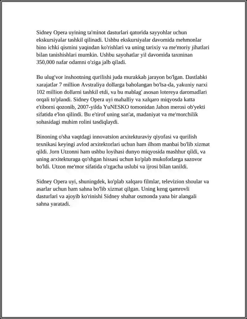 SYDNEY DAVLATI HAQIDA MALUBOT 4