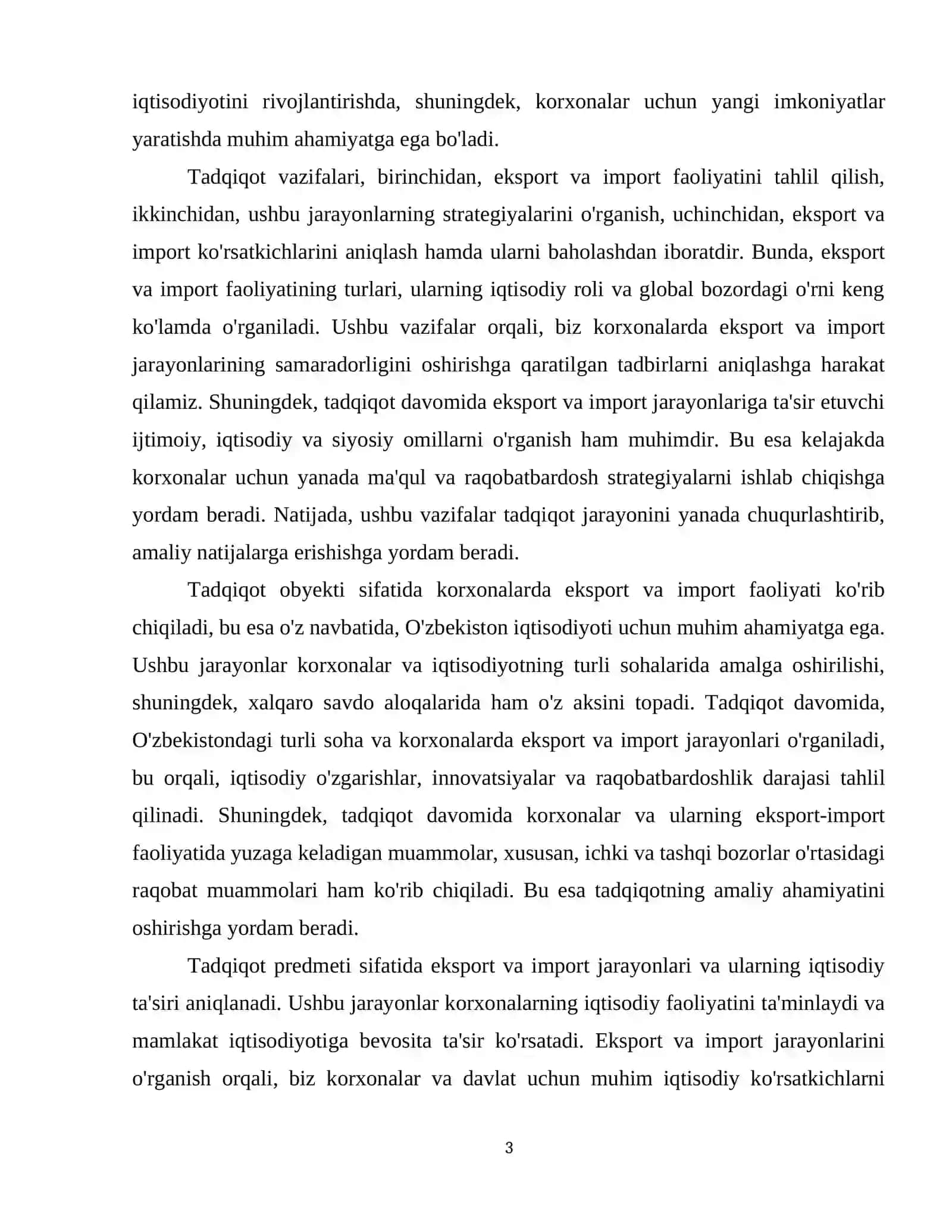 Korxonalarda eksport va import faoliyati tahlili 4