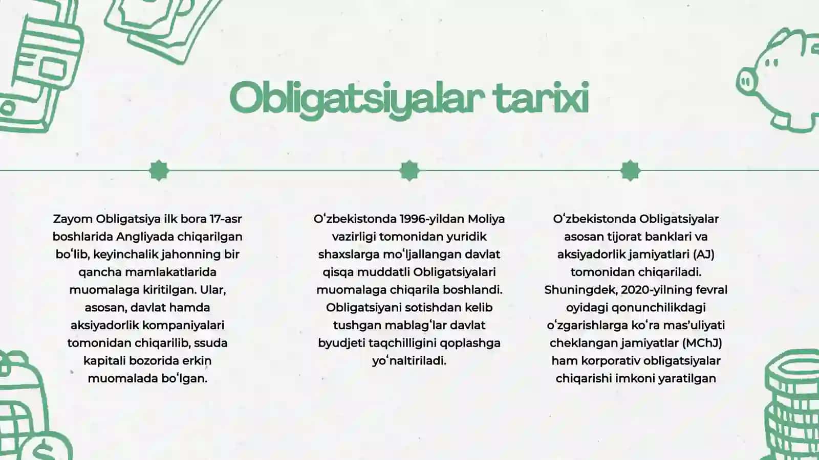 Obligatsiyalarning turlari va ularni farqlash 4