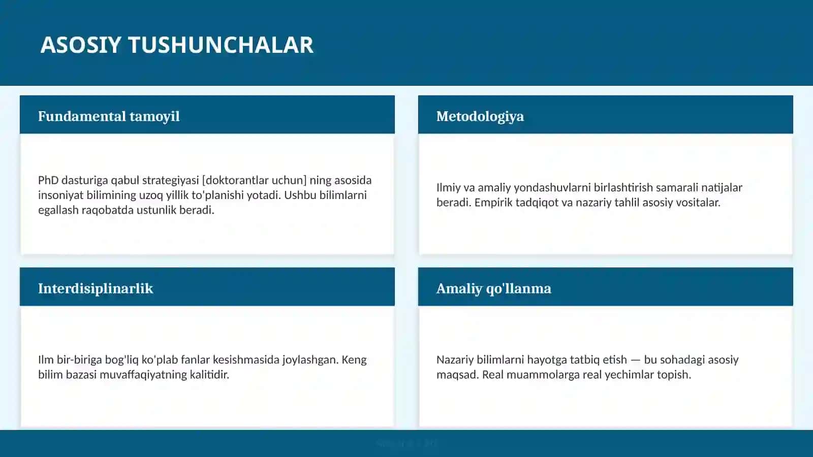PhD DASTURIGA QABUL STRATEGIYASI [DOKTORANTLAR UCHUN] 4