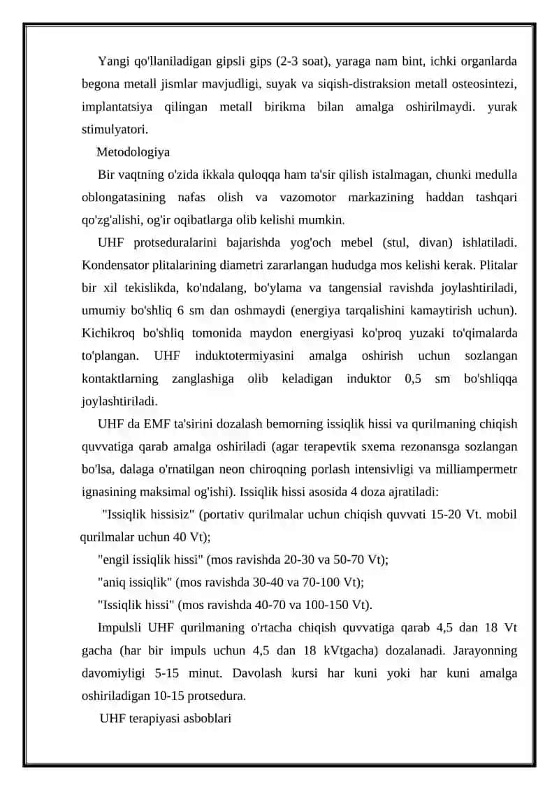 Yuqori chastotali apparatlar 4