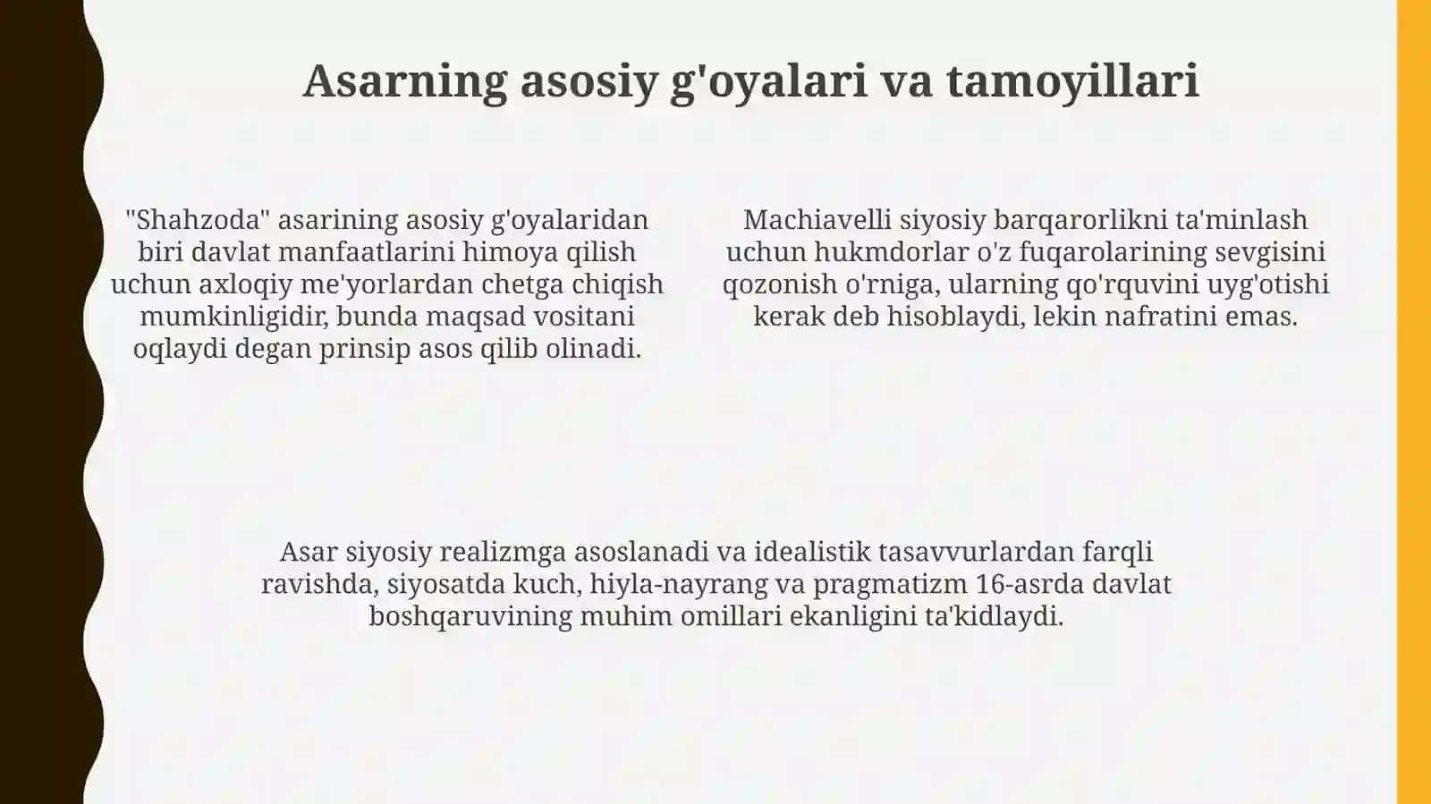 Makiavellining Hukmdor asari 4