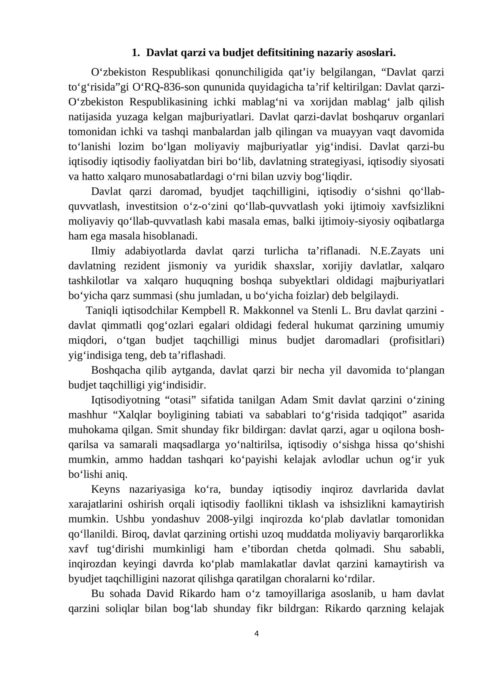 DAVLAT QARZI 4
