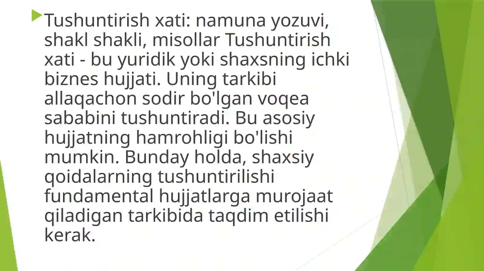 Doniyorova Shohistaning Davlat Tilida Ishyurutish Fanida Taqdimoti 4