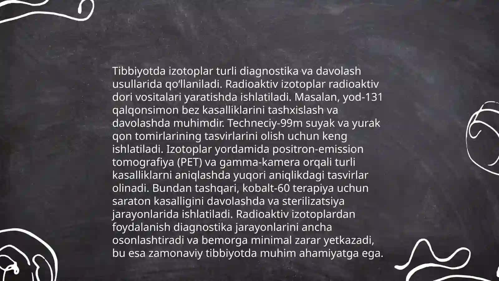 Yadro kimyosining tibbiyotdagi oʻrni 4