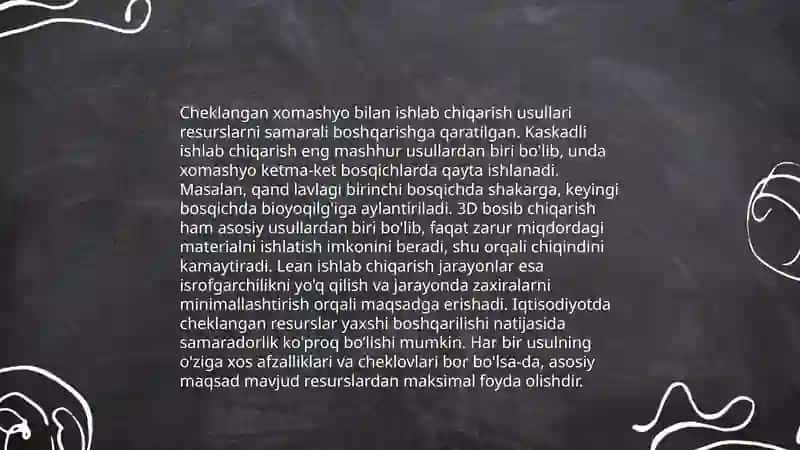 Ishlab chiqarishni maksimallashtirish masalasi 4