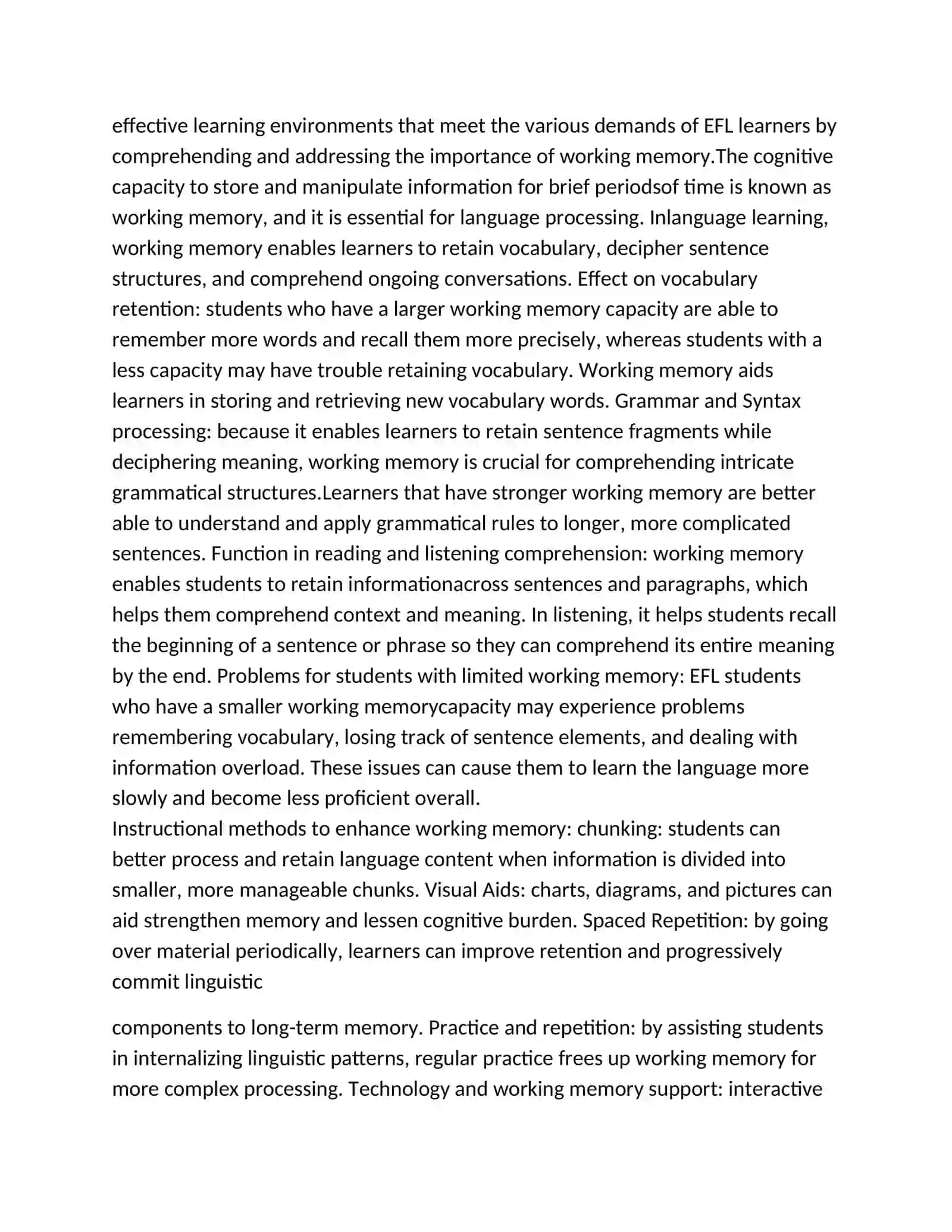 Theoretical Foundations of Memory in Vocabulary Acquisition 4