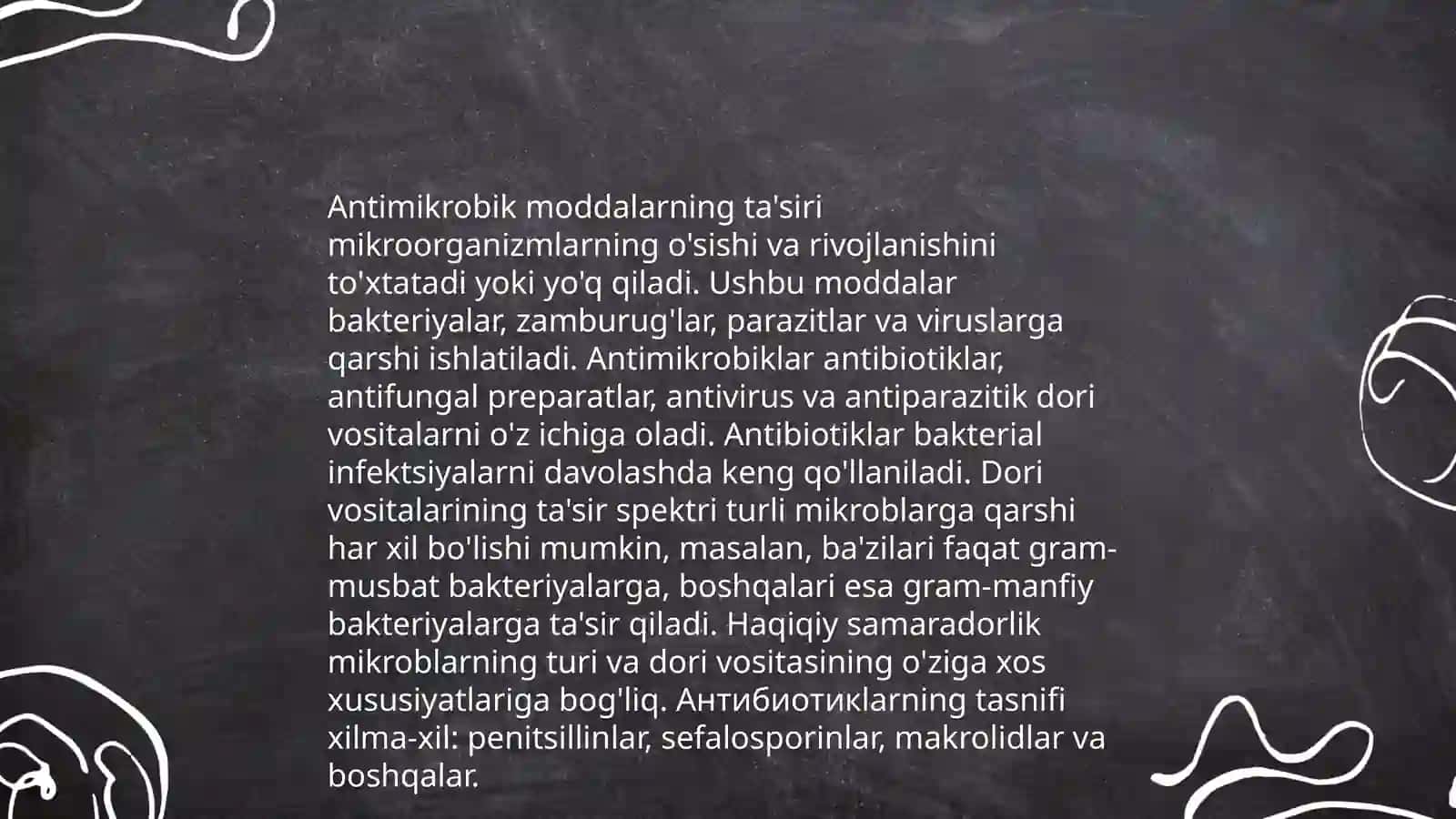 Mikroorganizmlarga kimyoviy omillarning ta`sira 4