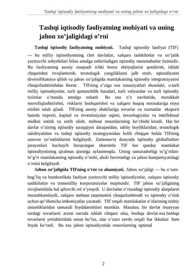 Tashqi iqtisodiy faoliyat 4