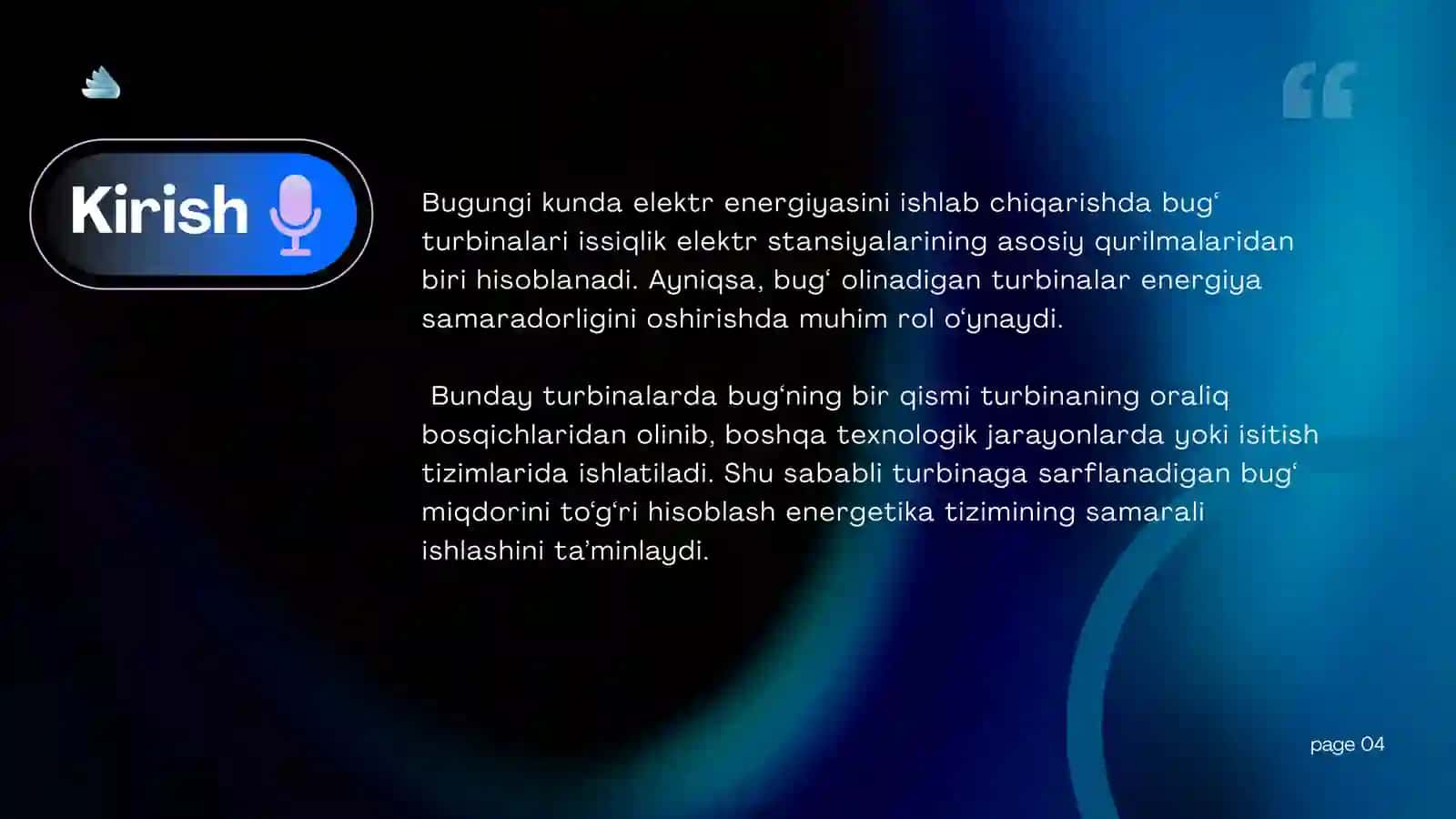 Bug‘olinadiganturbinagabug‘sarfinixisoblash 4