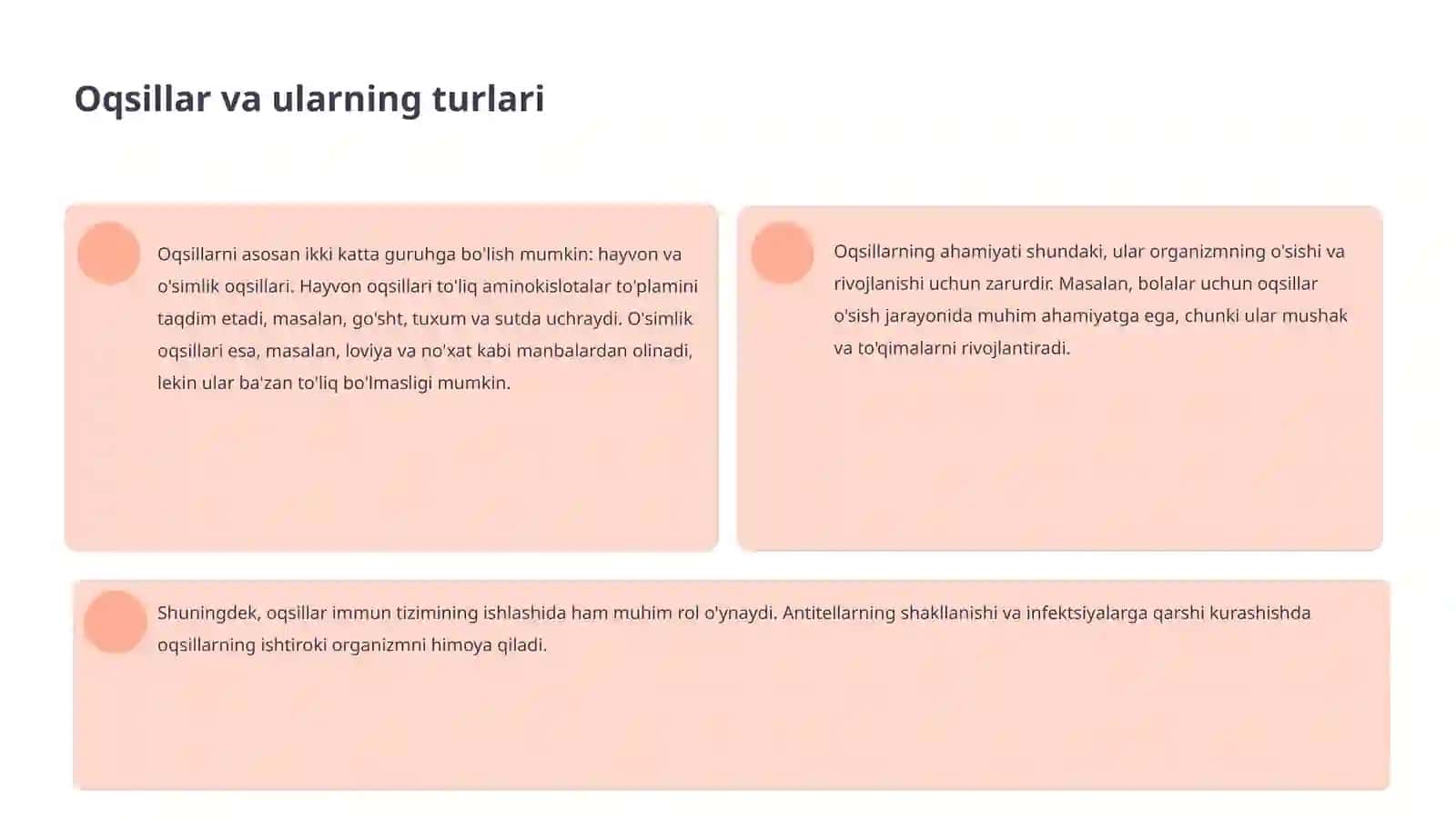 Oqsillarning tasnifi 4