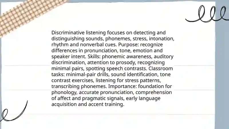 Aspects of listening 4