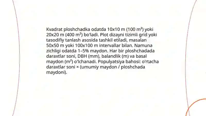 Oʻrmon va undagi daraxtlar sonini aniqlash 4